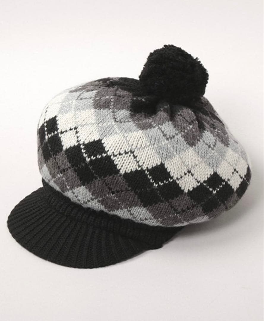 帽子 KAELA CA4LA ARGYLE KNIT CASQUETTE
