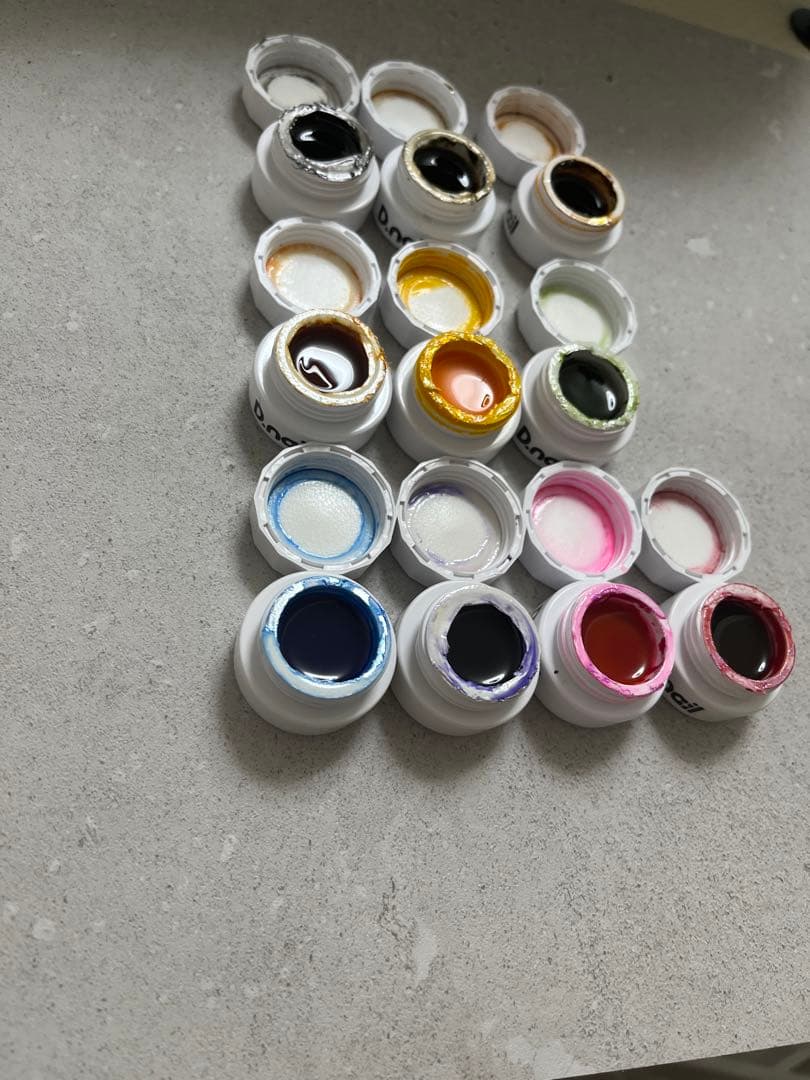 D.nail アートジェル クリアカラー10色すセット 美品