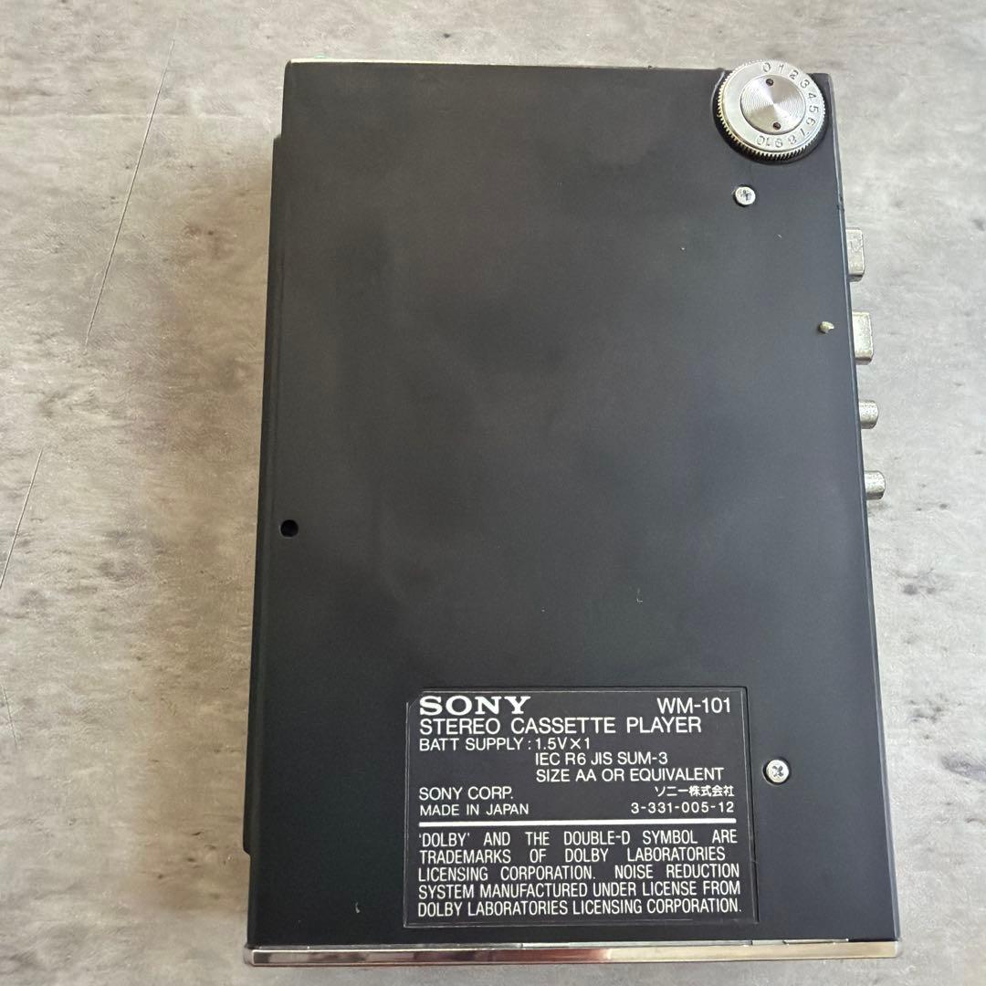 希少　動作未確認　SONY WM-101 ステレオカセットプレーヤー