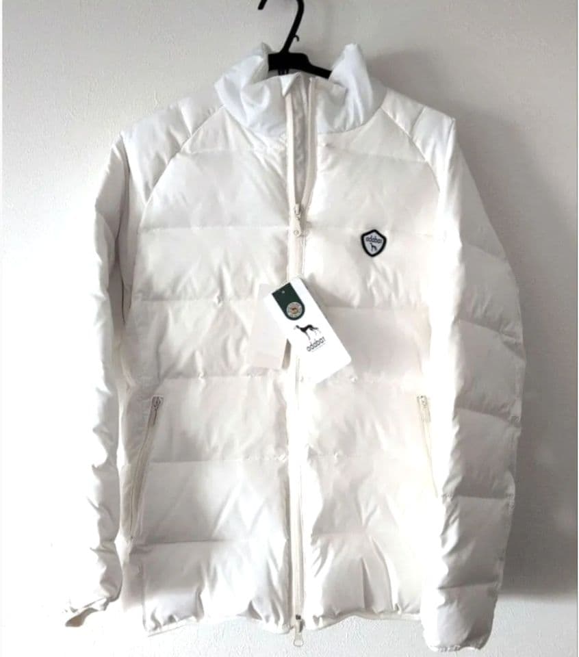 新品　タグ付　ホワイト ダウンジャケット レディース　ゴルフ