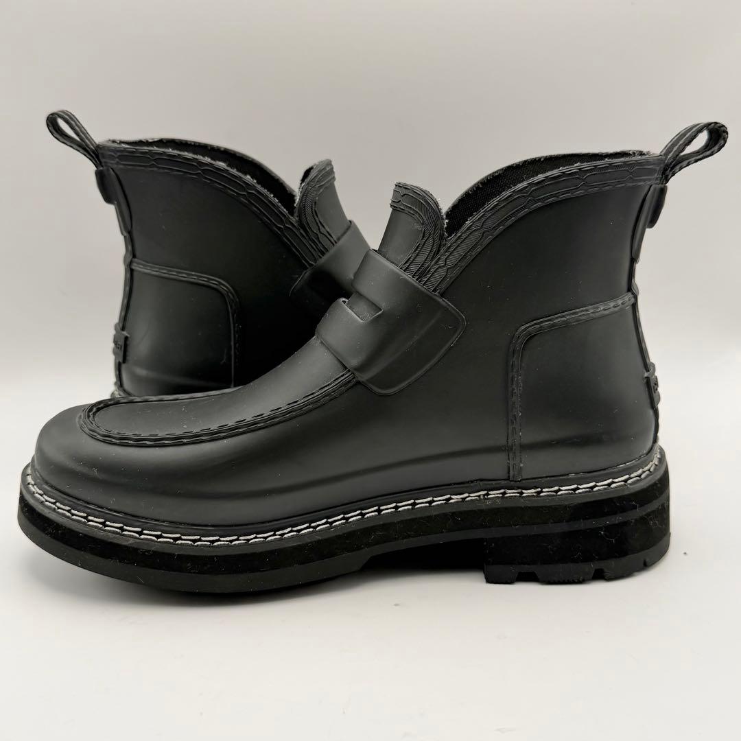 【美品】HUNTER ハンター　リファインド スティッチ ローファーブーツ　24
