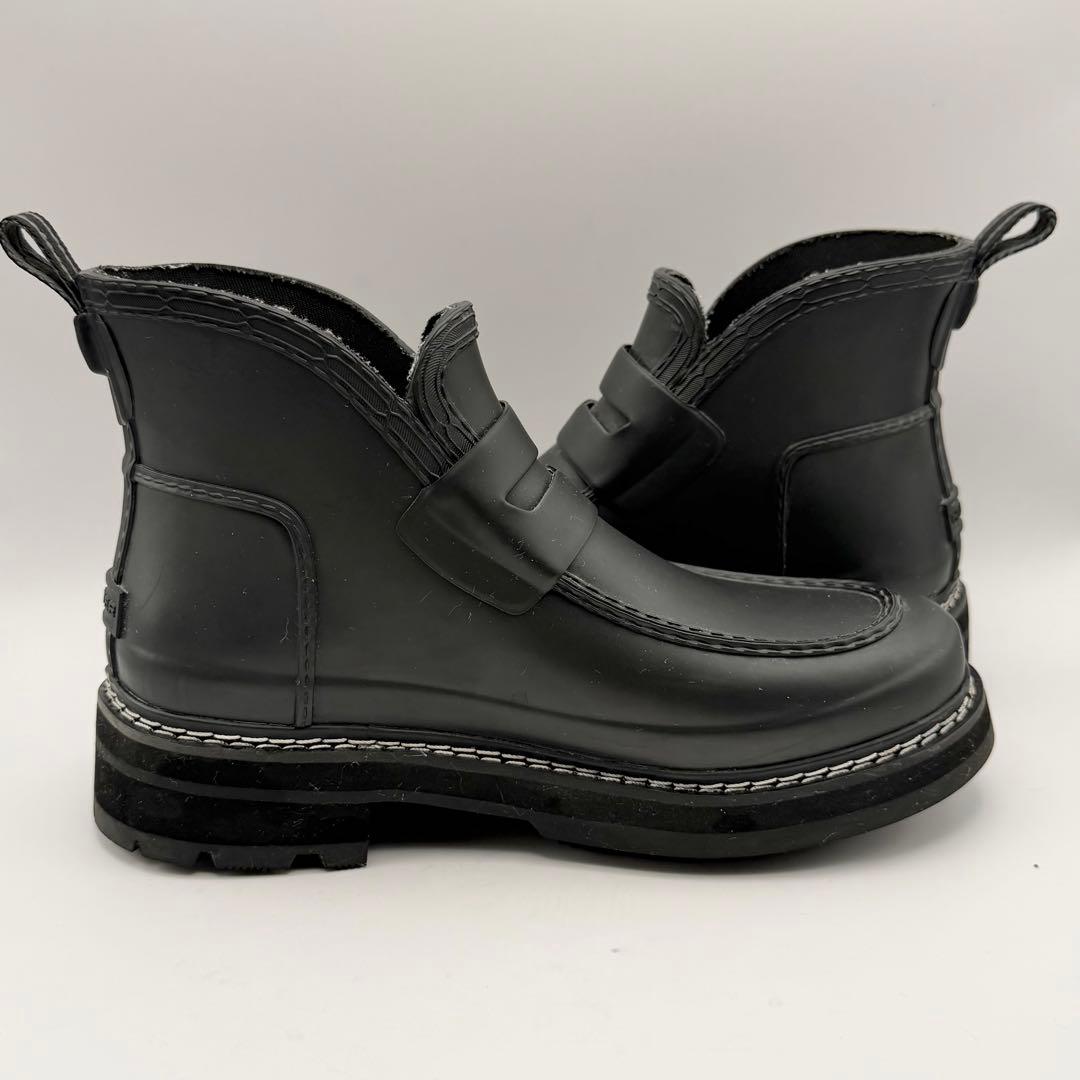 【美品】HUNTER ハンター　リファインド スティッチ ローファーブーツ　24