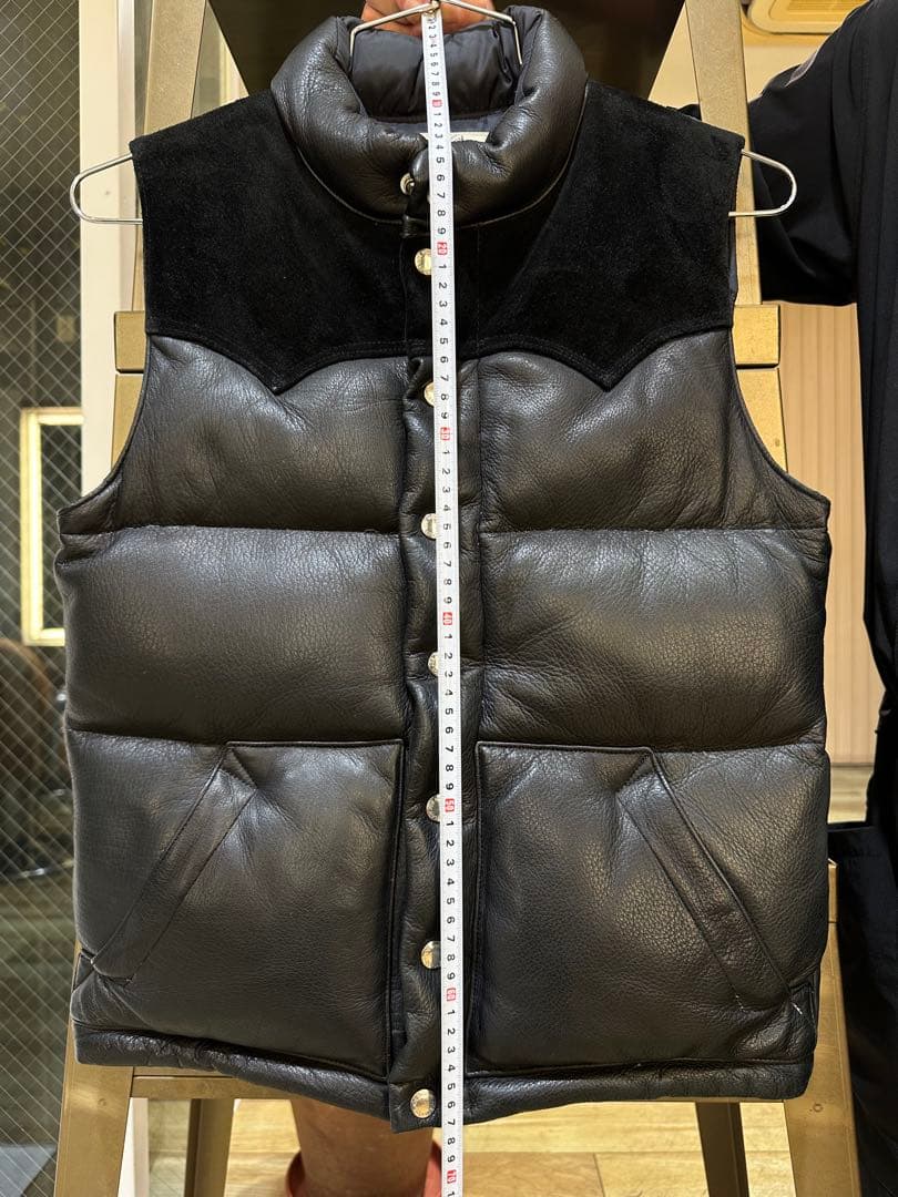 【希少サイズ】REAL McCOY DOWN VEST / DEERSKIN