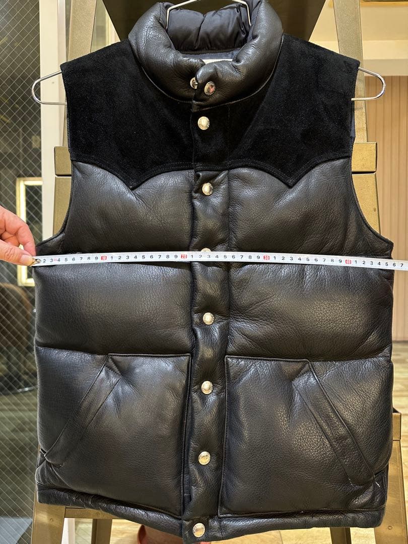 【希少サイズ】REAL McCOY DOWN VEST / DEERSKIN