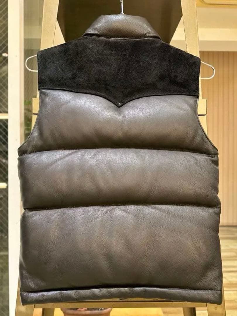 【希少サイズ】REAL McCOY DOWN VEST / DEERSKIN