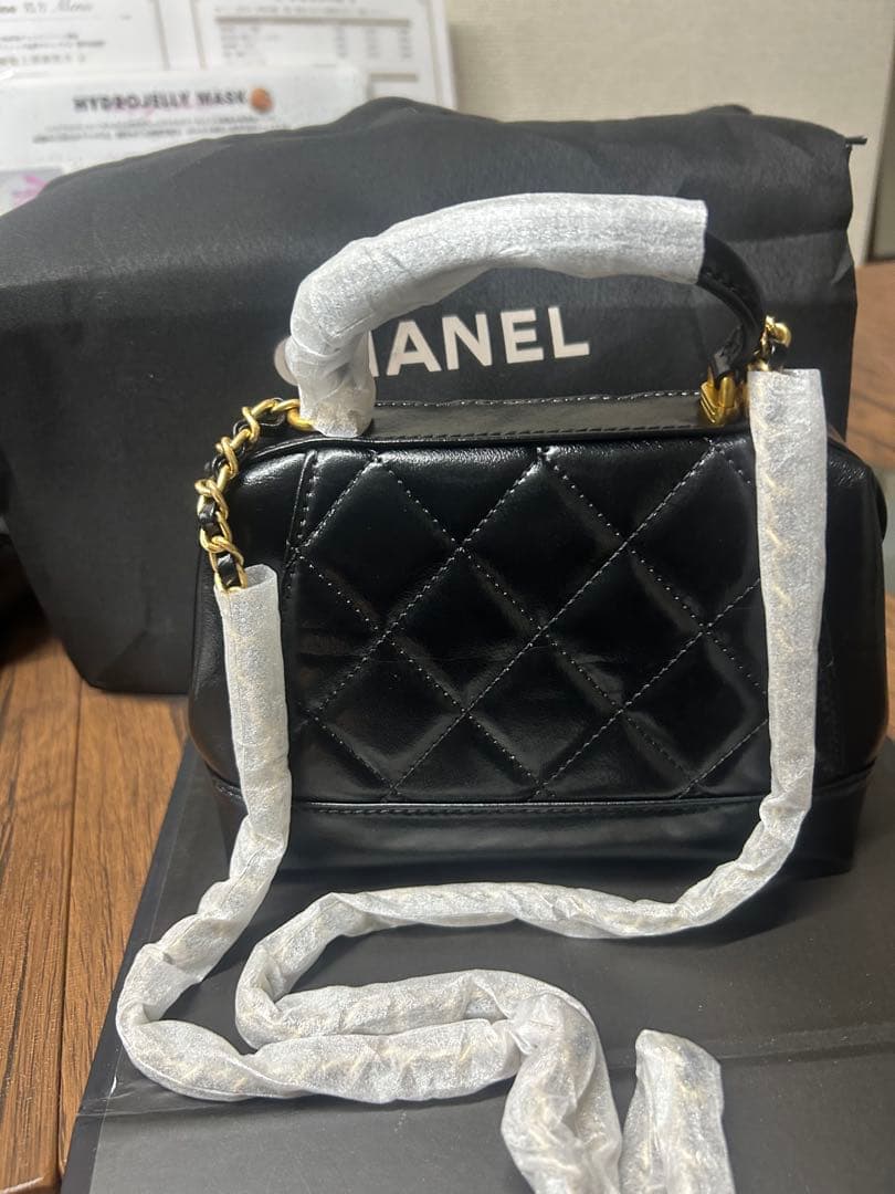 最終お値下げCHANELノベルティ★がま口ボストン型 ショルダーバッグ★