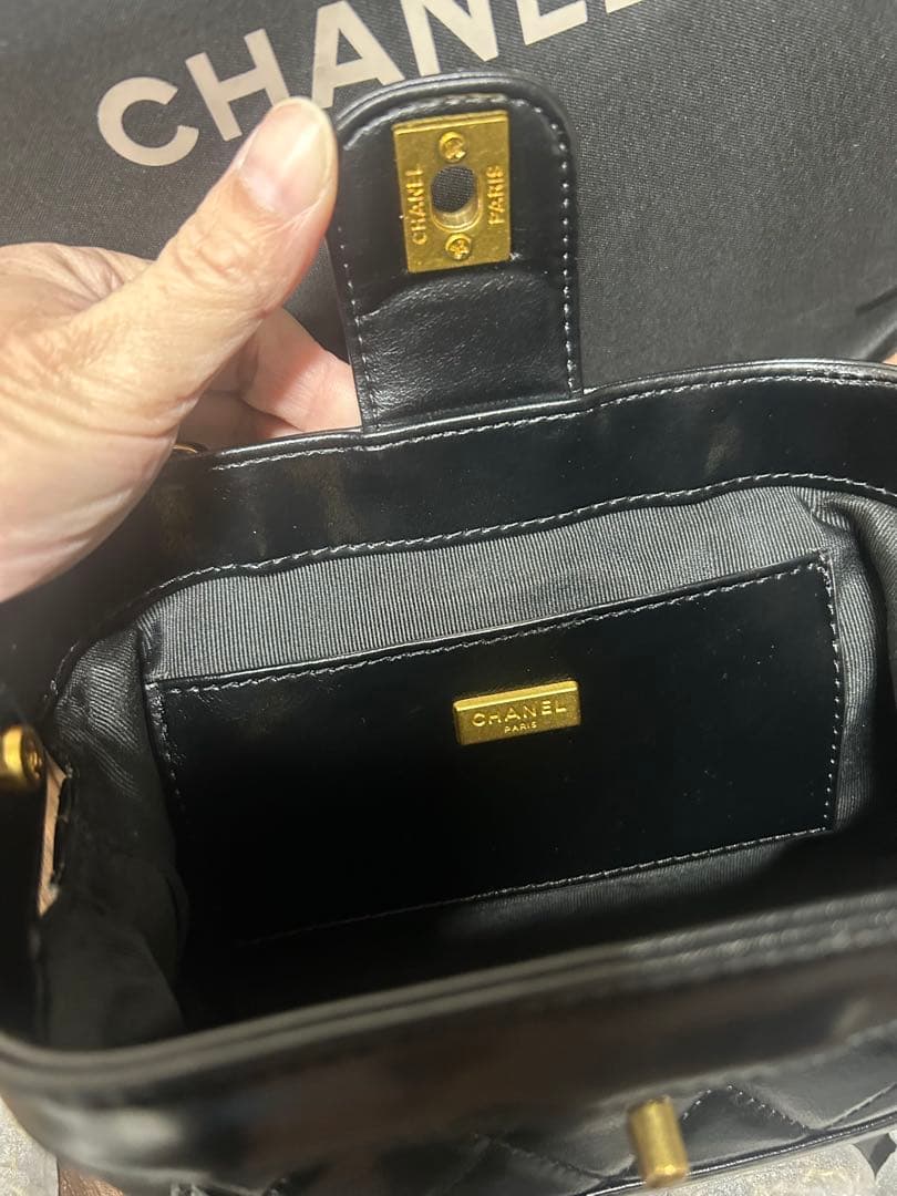 最終お値下げCHANELノベルティ★がま口ボストン型 ショルダーバッグ★