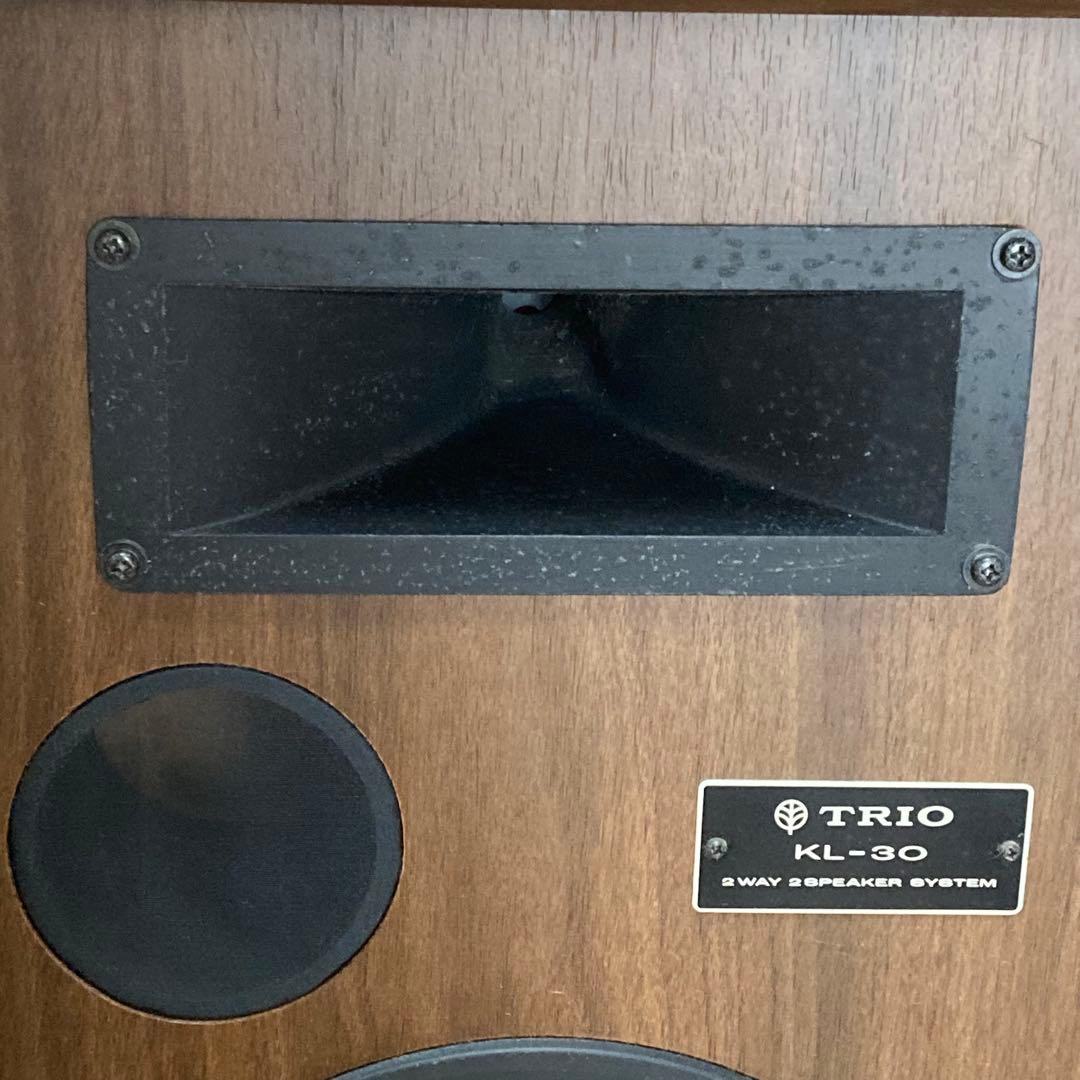希少 廃盤 トリオ TRIO KL-30 2ウェイスピーカー ブラウン 動作品