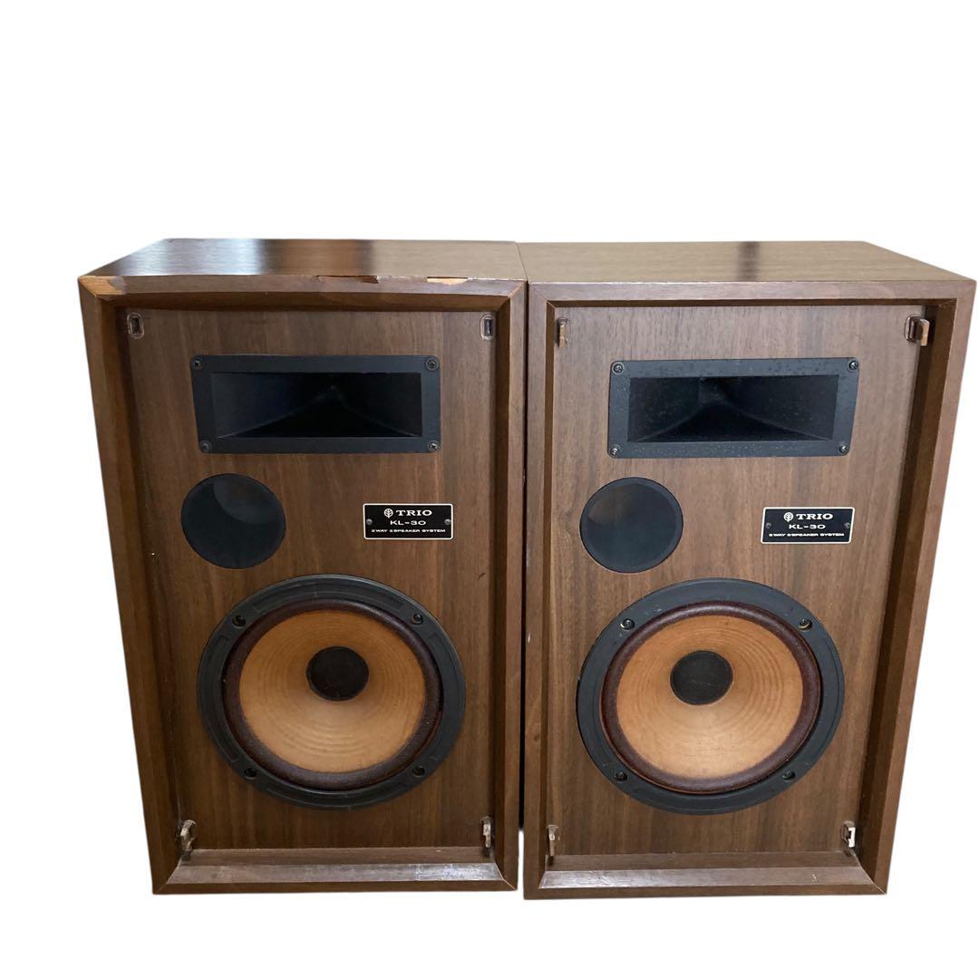 希少 廃盤 トリオ TRIO KL-30 2ウェイスピーカー ブラウン 動作品