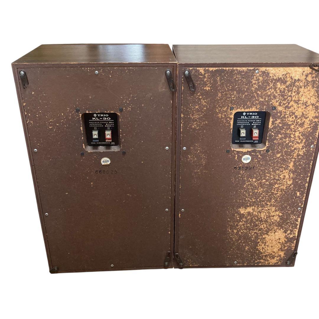 希少 廃盤 トリオ TRIO KL-30 2ウェイスピーカー ブラウン 動作品