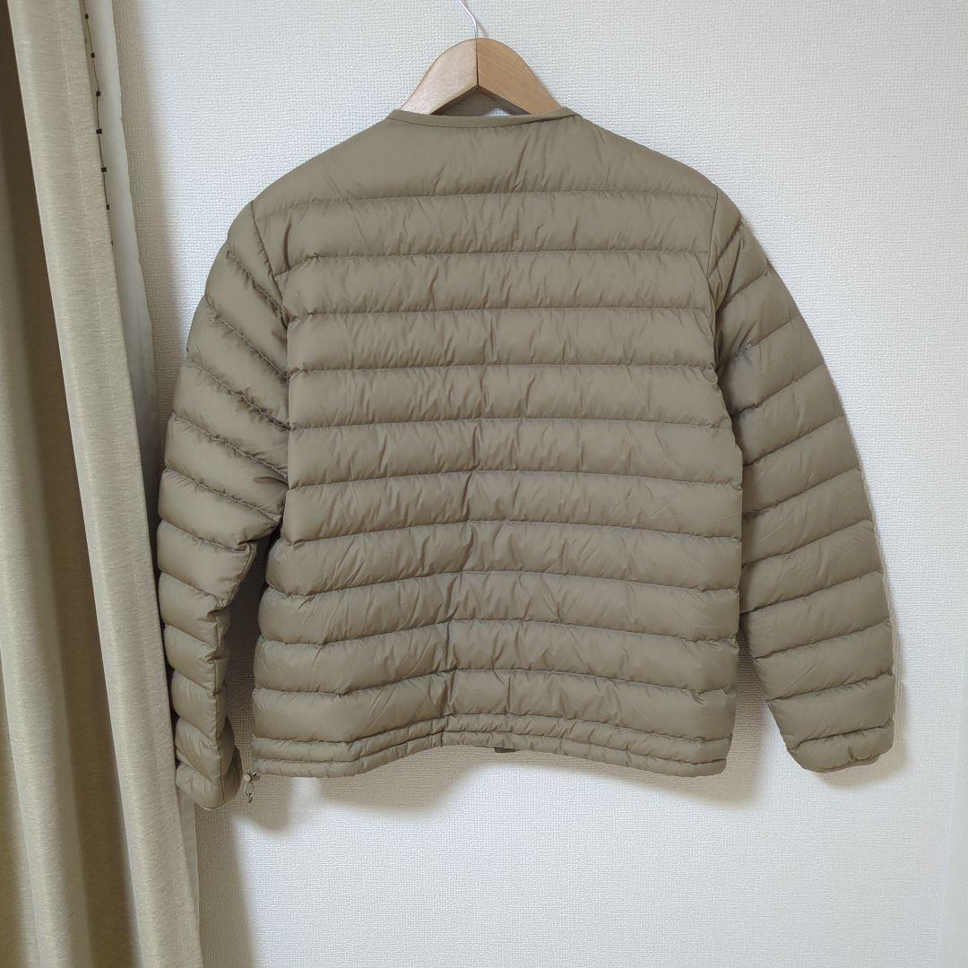 ★美品★DANTON ノーカラーインナーダウン ジャケット　サイズ　M