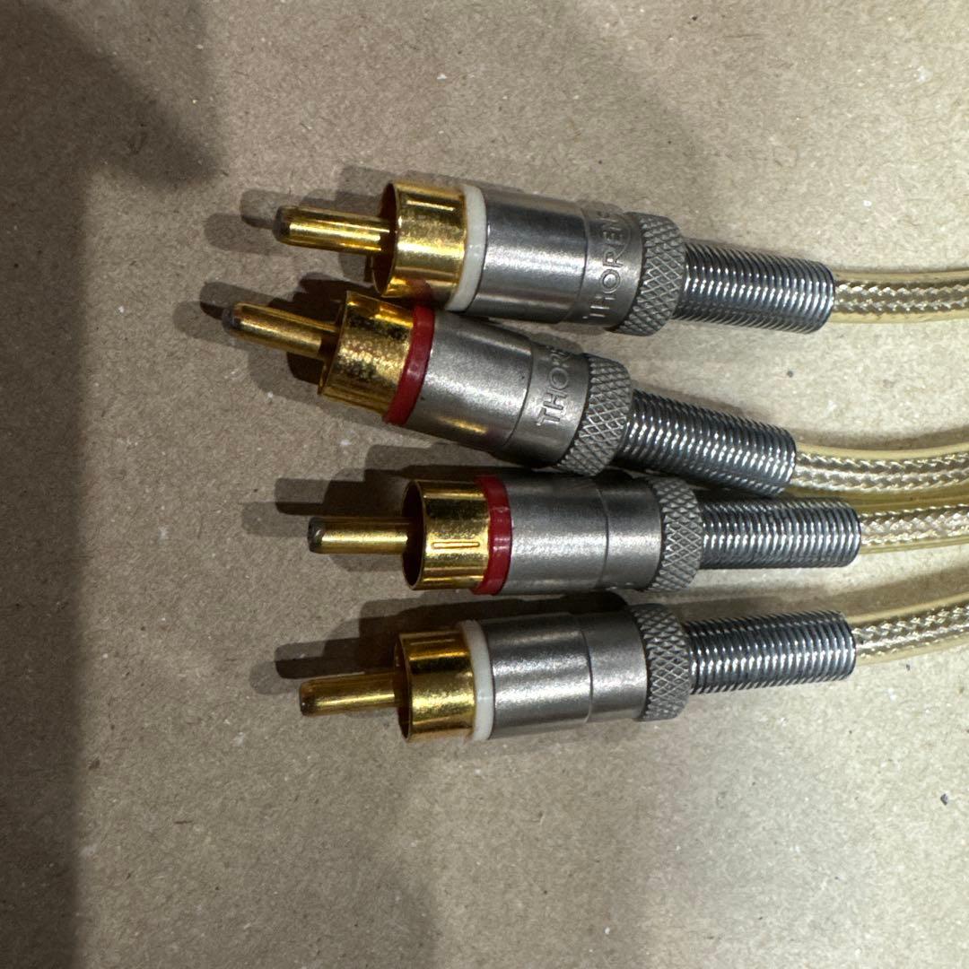 RITAO CHAN専用THORENS トーレンス 銀メッキ RCAケーブル 。