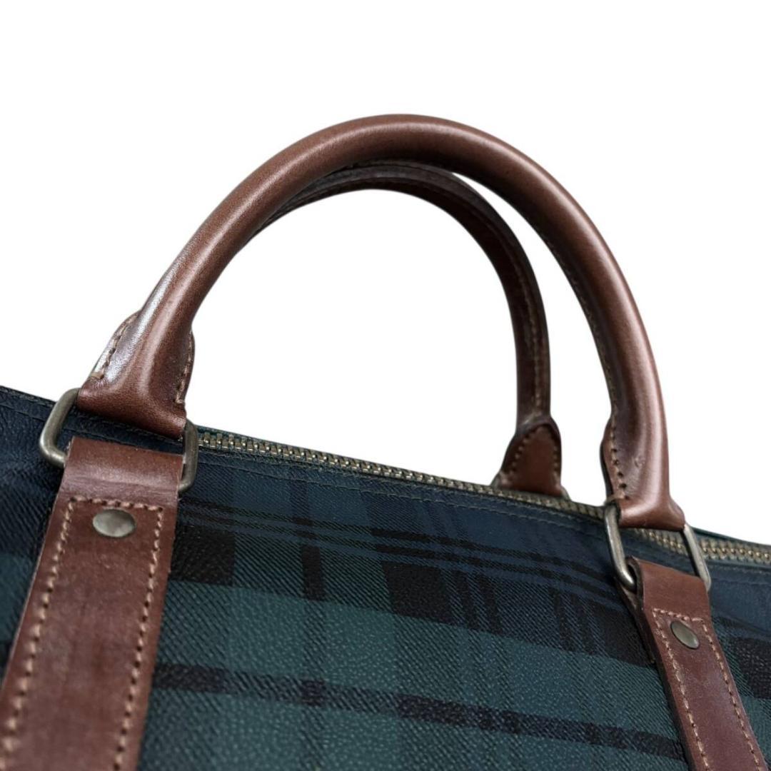 美品 ポロ ラルフローレン ボストンバッグ 特大 大容量 ブラックウォッチ