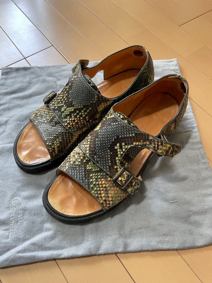 F.LLI Giacometti サンダル　パイソンレザー