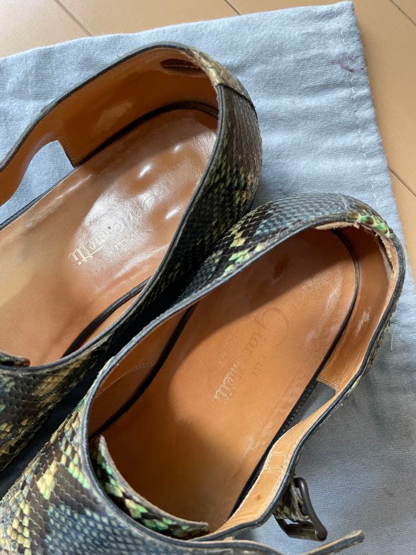 F.LLI Giacometti サンダル　パイソンレザー