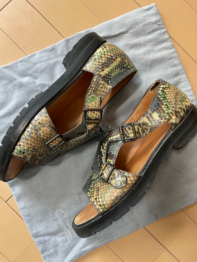 F.LLI Giacometti サンダル　パイソンレザー