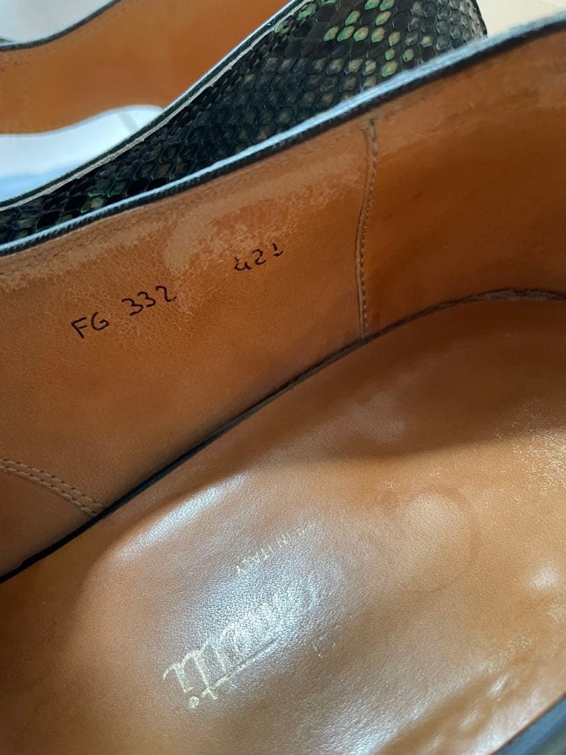 F.LLI Giacometti サンダル　パイソンレザー