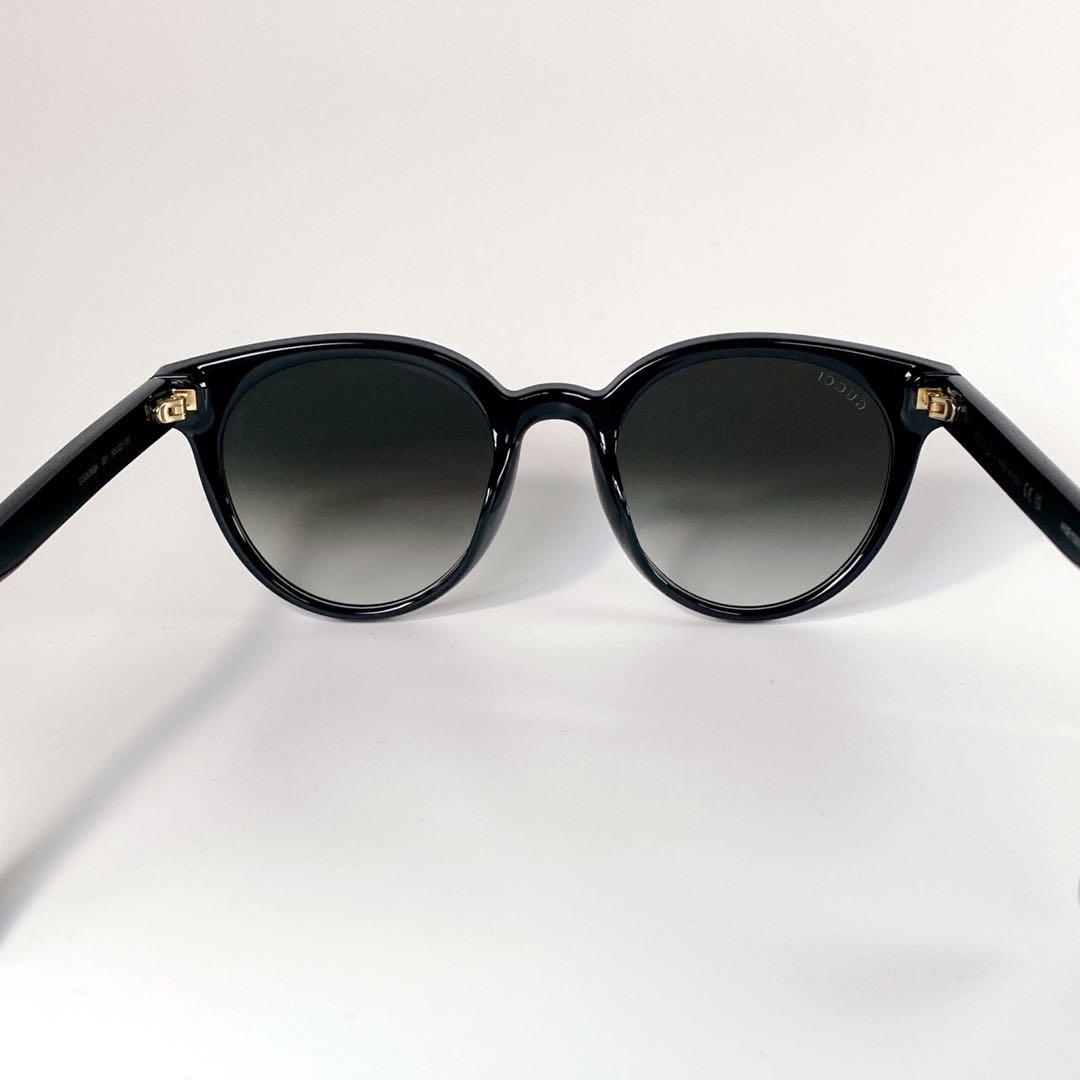 【美品】 GUCCI GG0638SK 001 ブラック×ゴールドサングラス