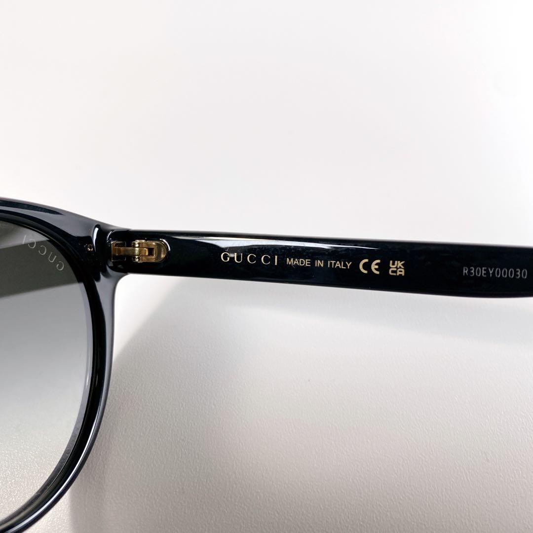 【美品】 GUCCI GG0638SK 001 ブラック×ゴールドサングラス