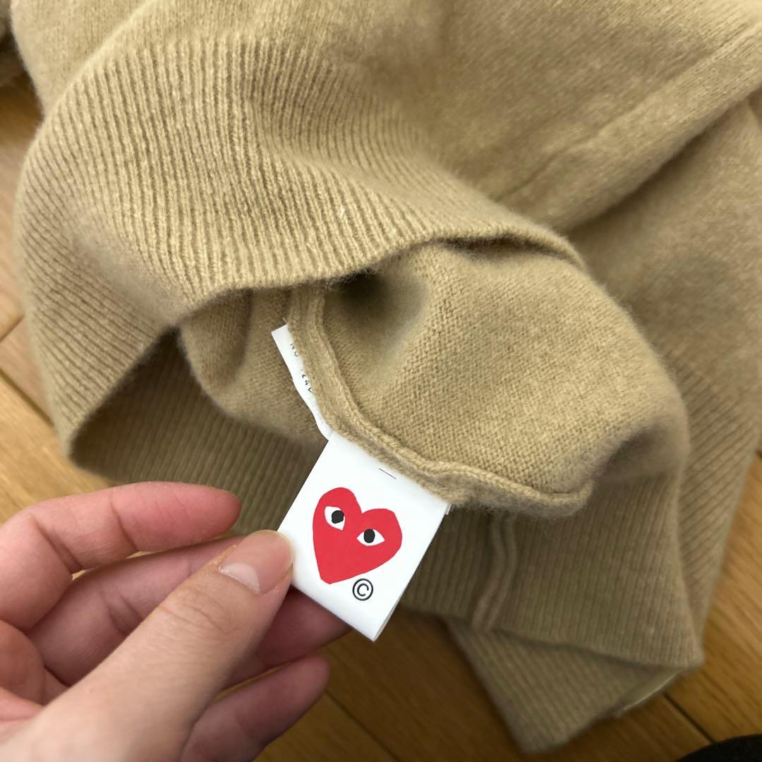 PLAY COMME des GARÇONS ベージュ カーディガン L