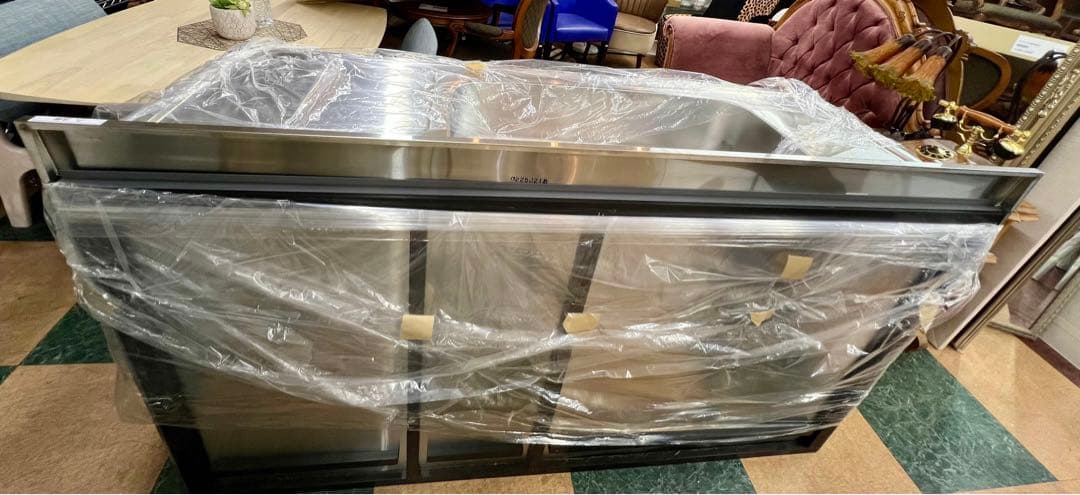 【地域限定無料配送】ステンレススチール シンク一体型キッチン収納