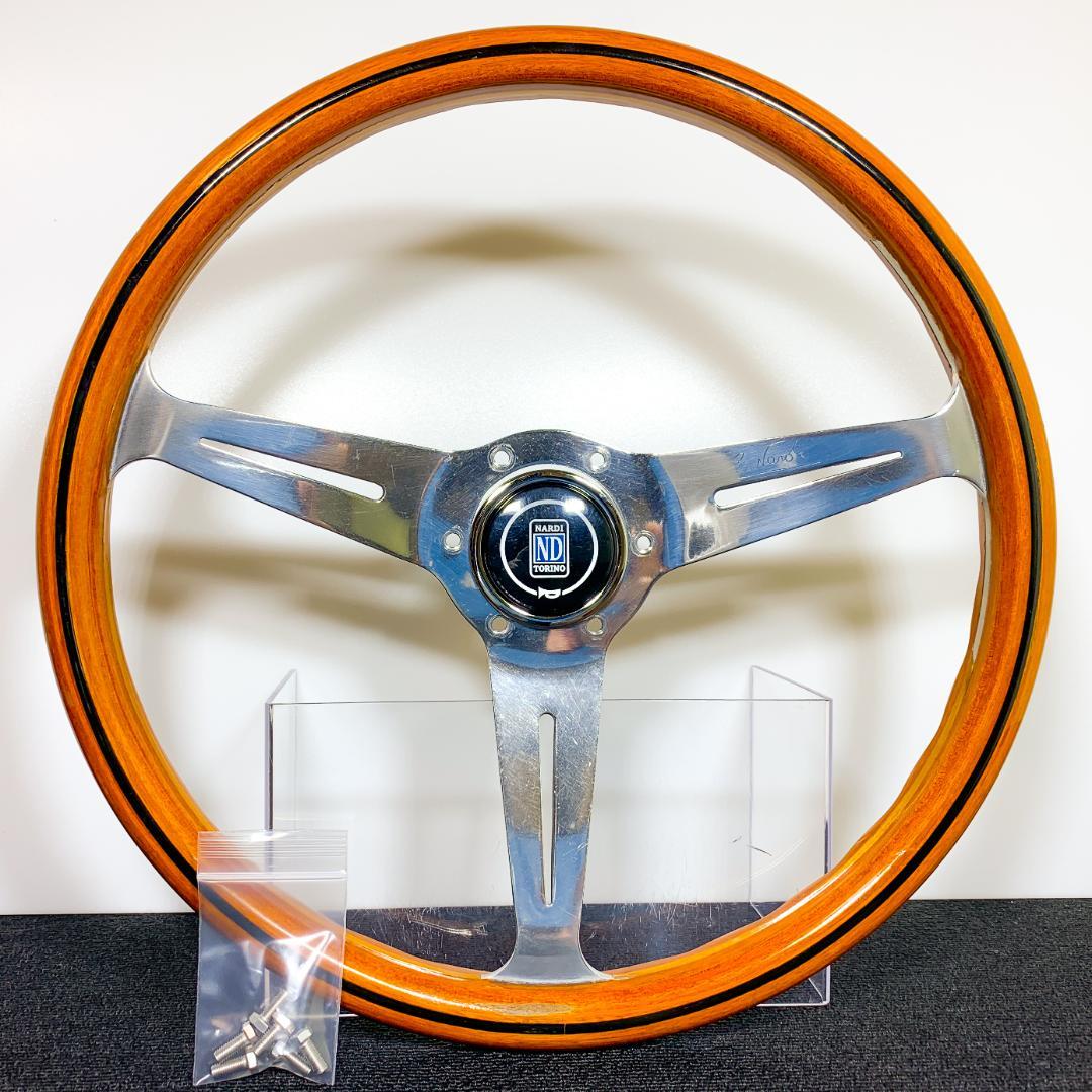 ナルディ クラシック ウッドステアリング 36.5φ ポリッシュスポーク