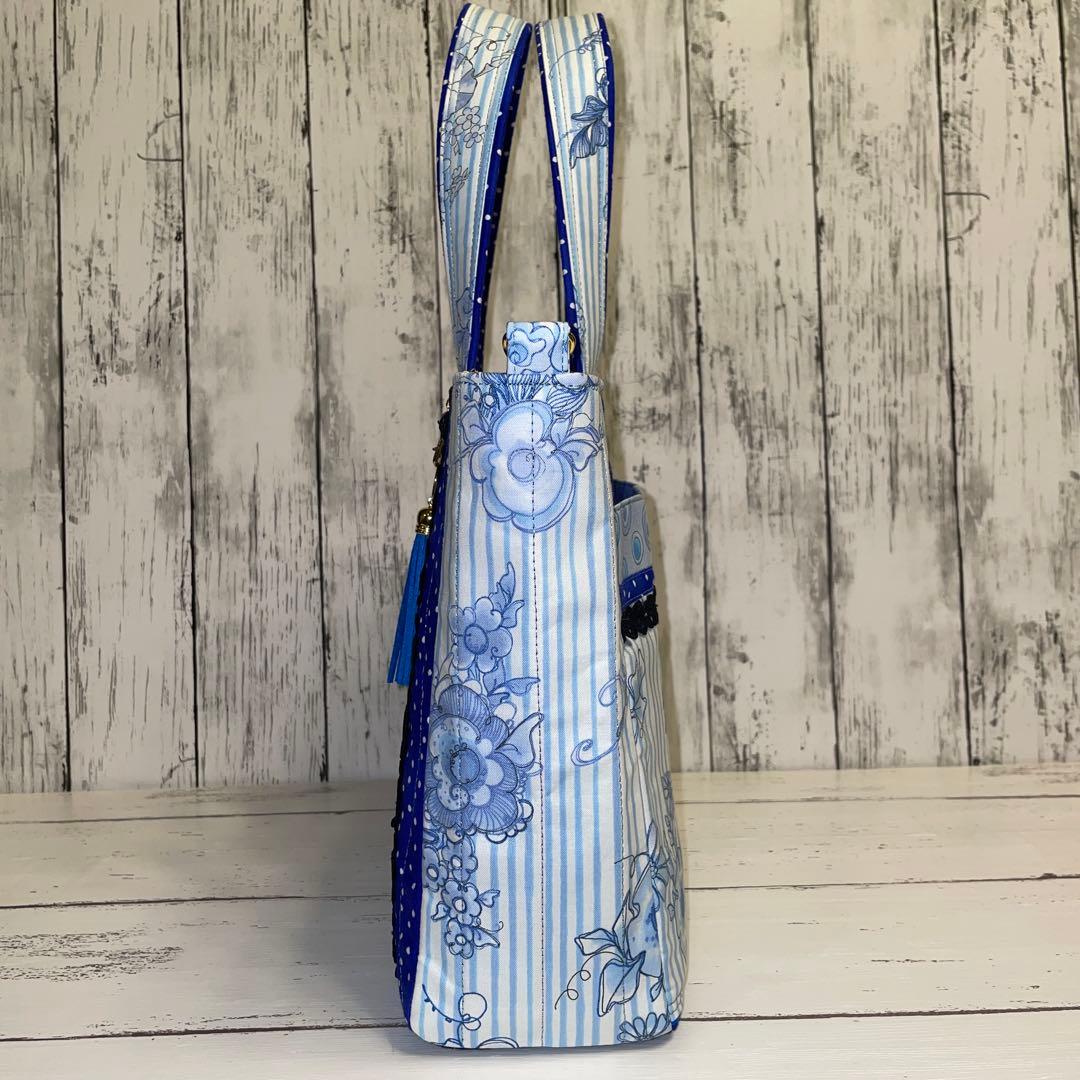 HattomamaロラライハリスNo.44.45別マチトート、ラウンド巾着