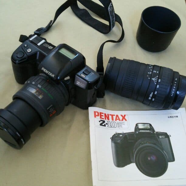 PENTAXフィルムカメラ&sigma望遠レンズ‼