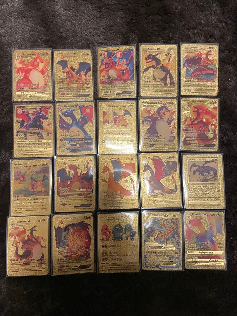 海外限定版 リザードンゴールドカード メタリック仕様 まとめ売り20枚