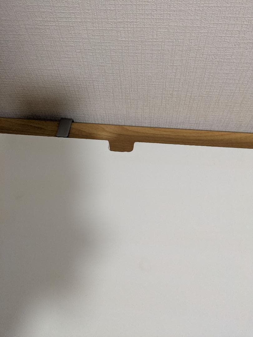 【一点物】幅150cm モニタースタンド 木製 白 特大 オーダーメイド品