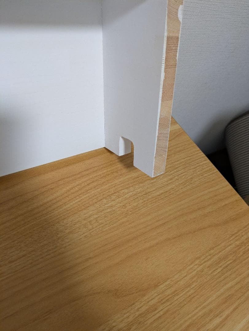 【一点物】幅150cm モニタースタンド 木製 白 特大 オーダーメイド品