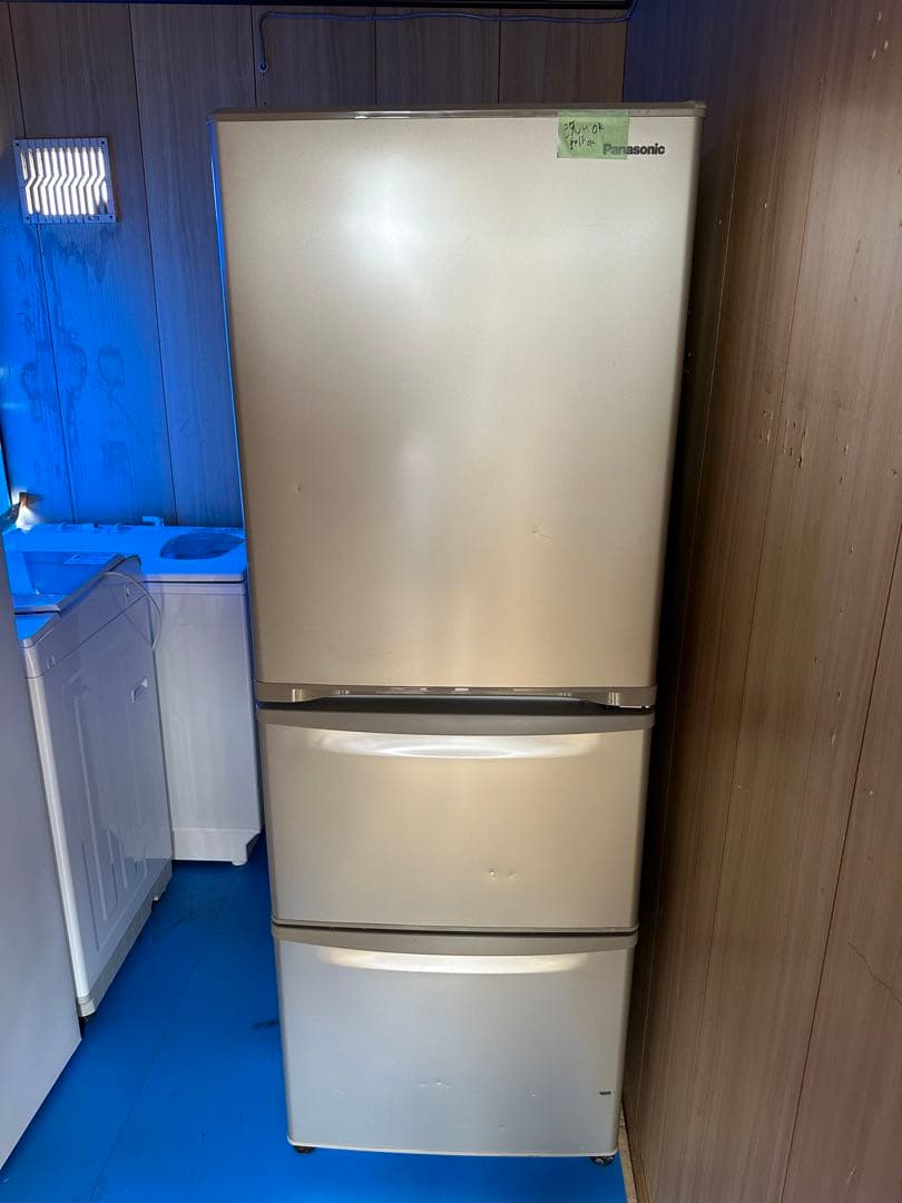 シルバー Panasonic 冷蔵庫 冷凍庫 家電 中古 NR-C343C-N