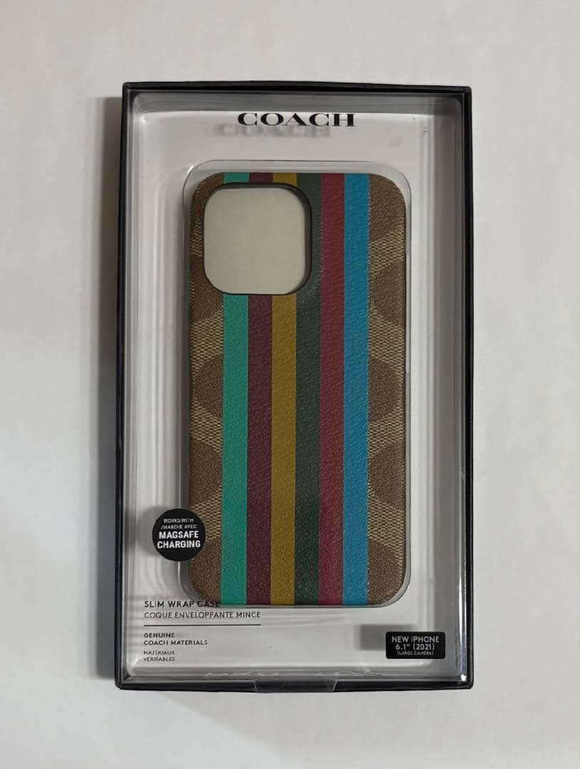 COACH コーチ iPhone13pro 対応ケース ハードケース ブラウン