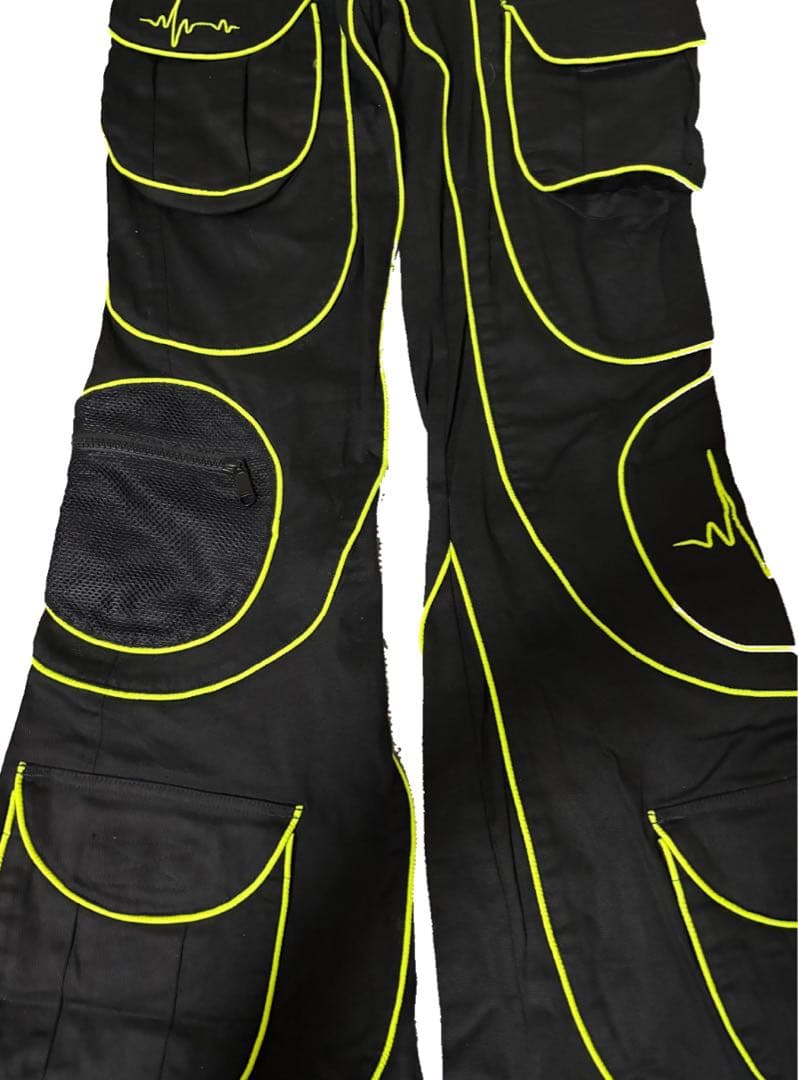 パンツ 00s space tribe piping ravepants y2k y3k