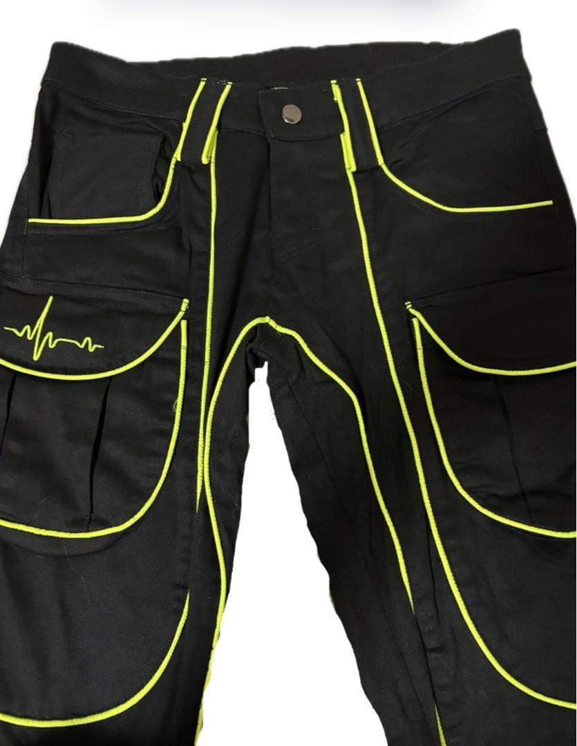 パンツ 00s space tribe piping ravepants y2k y3k