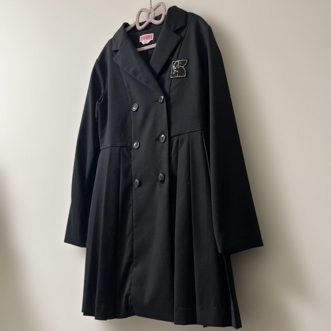 お値下げ中【美品】卒服　Kate spadeブラック セットアップ　150