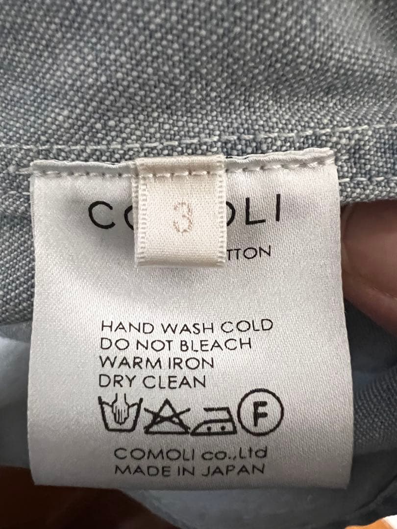 comoli デニムジャケット　サイズ3 訳あり