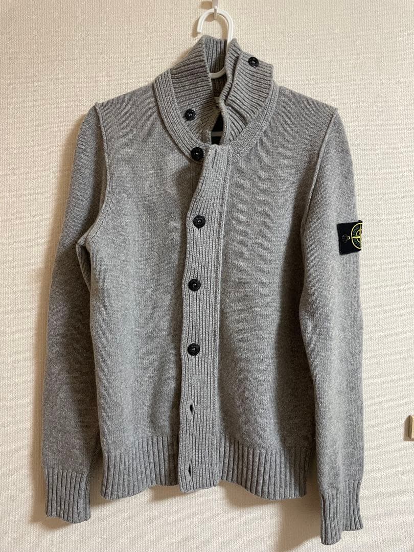 ストーンアイランド グレー カーディガン