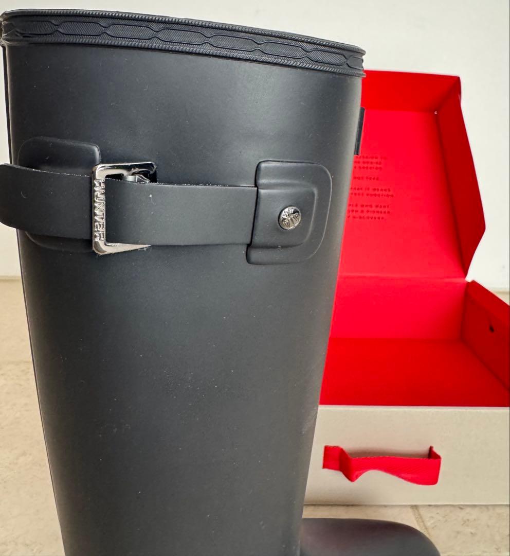 HUNTER ネイビーレインブーツ　ネイビー　24㎝