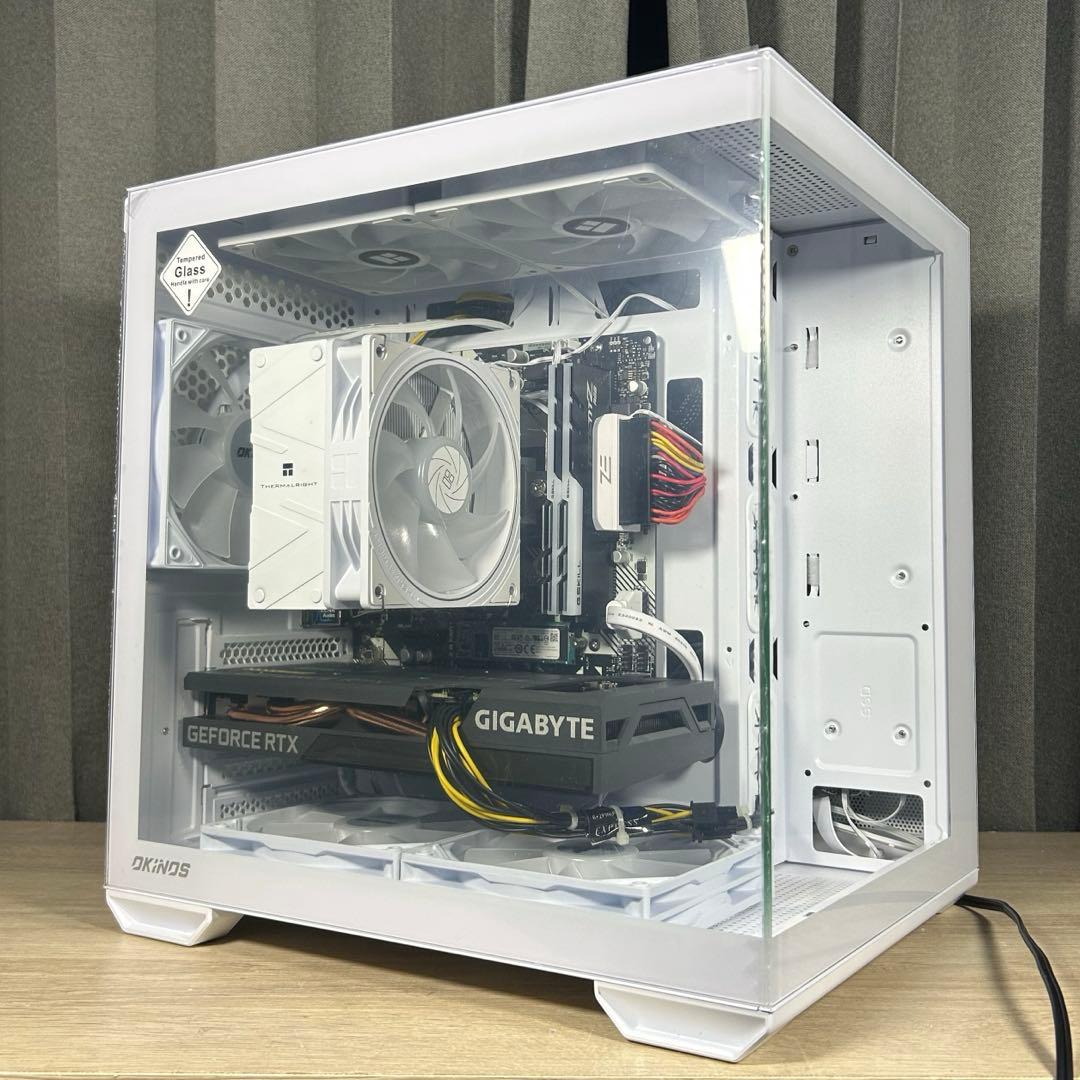 高性能 白 ゲーミングPC RTX3060ti Windows11 ワイルズ快適