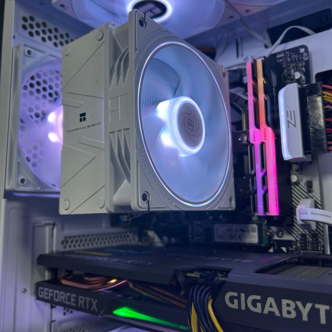 高性能 白 ゲーミングPC RTX3060ti Windows11 ワイルズ快適