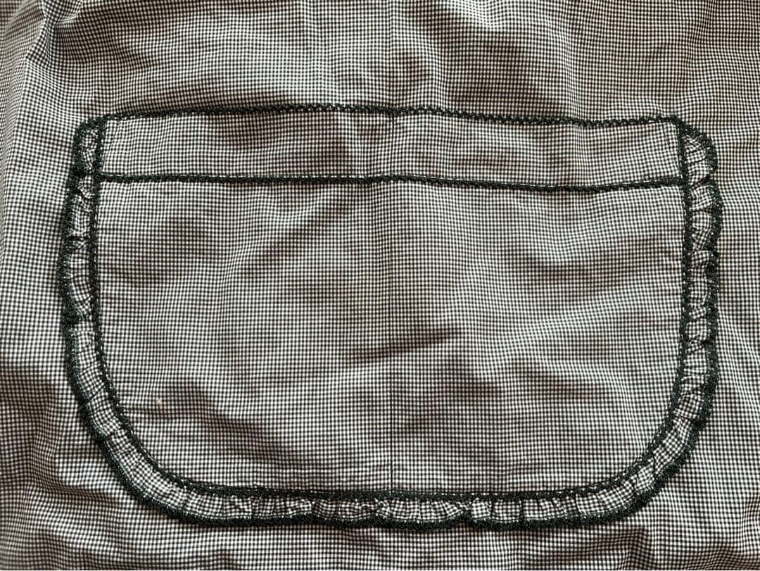 ワンダフルワールドKANEKO ISAO サンタ　半袖ブラウス　グリーンチェック