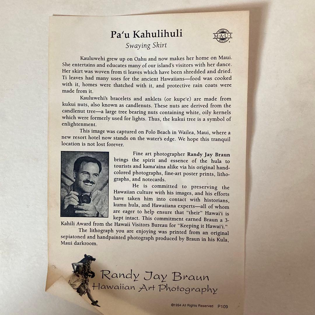 Randy Jay Braun フラダンサー/コアウッドフレーム