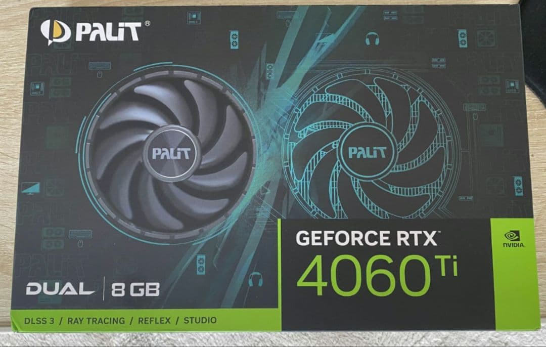 【未使用】PALIT GeForce RTX 4060 Ti 8GB