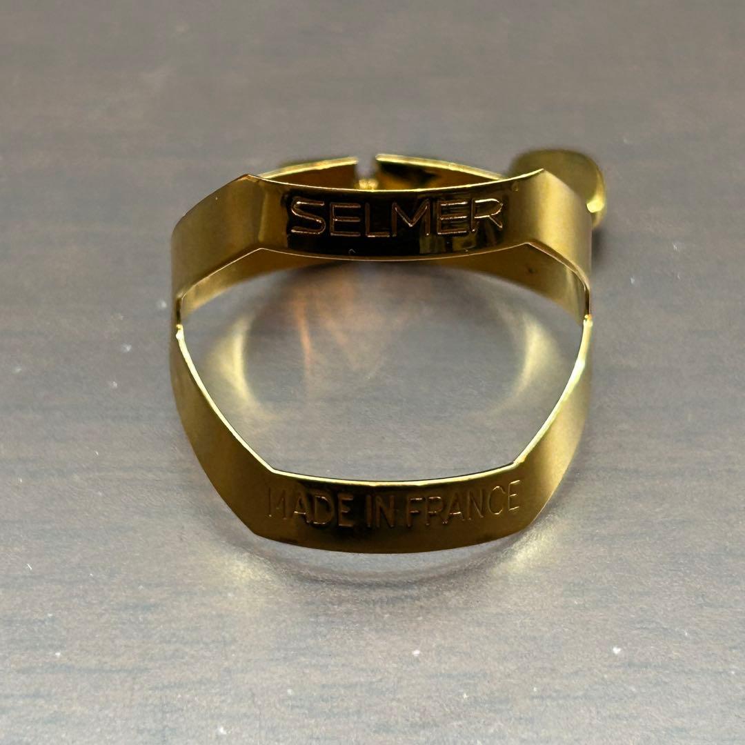 Selmer テナーサックス用リガチャー 金メッキ 中古品