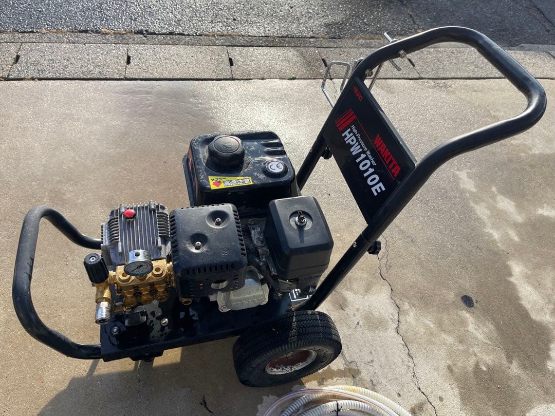 ワキタ・エンジン式高圧洗浄機・HPW1010E・動作品