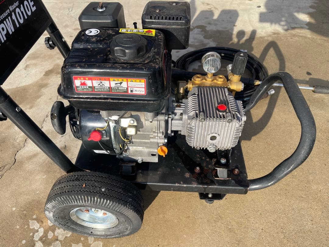 ワキタ・エンジン式高圧洗浄機・HPW1010E・動作品