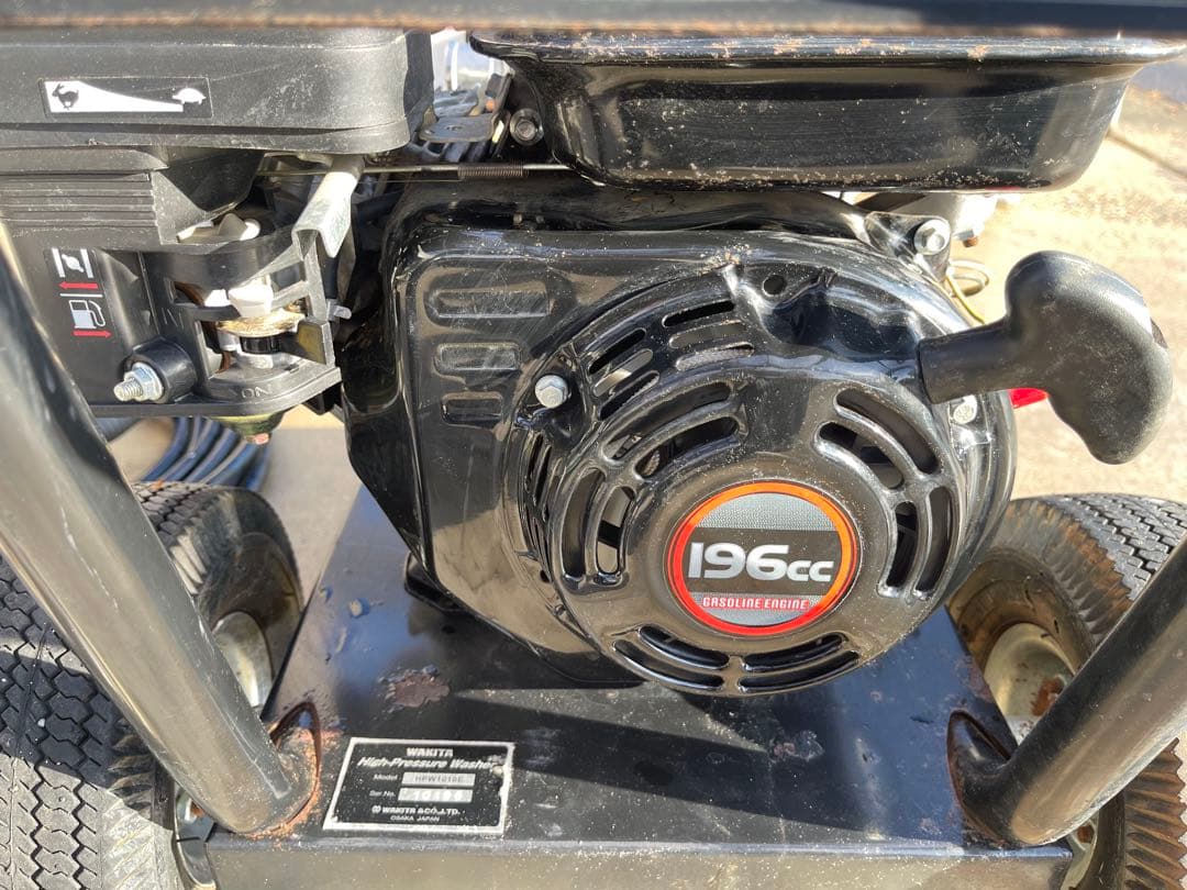 ワキタ・エンジン式高圧洗浄機・HPW1010E・動作品