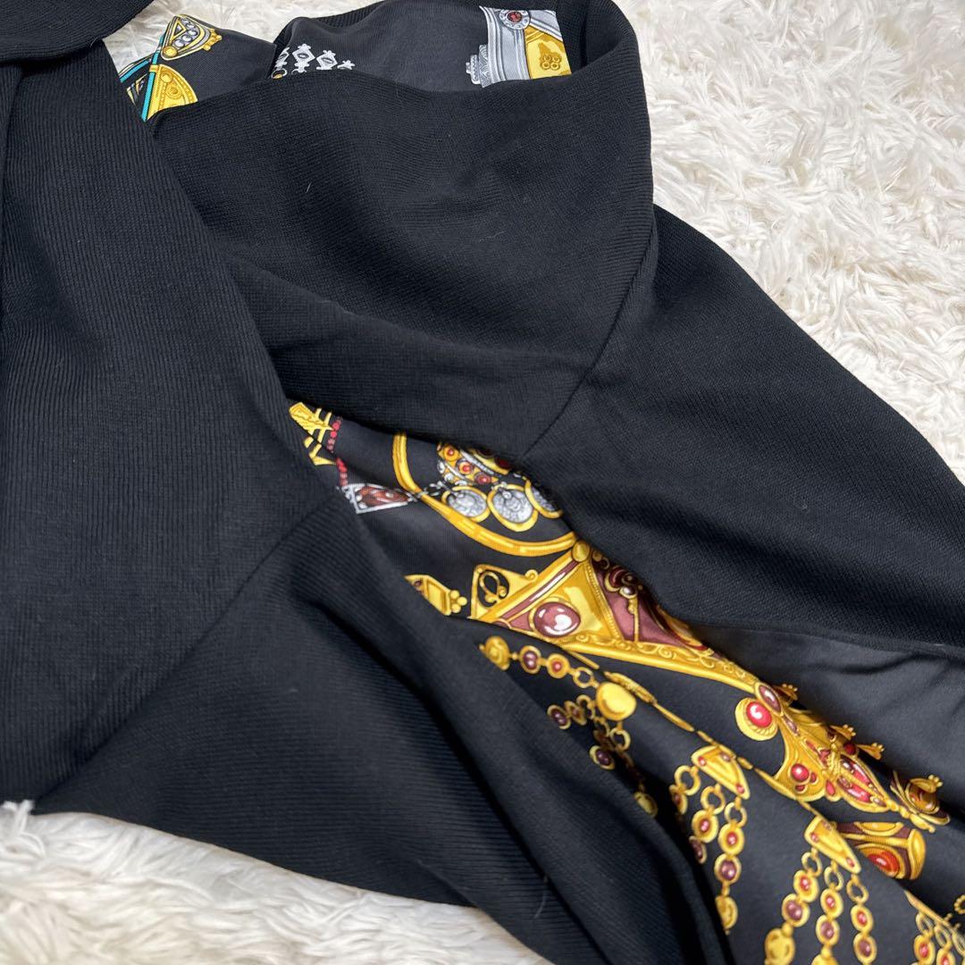 レア！ 極美品✨ HERMES ポロシャツ シルク カシミヤ混 ニット 切り替え