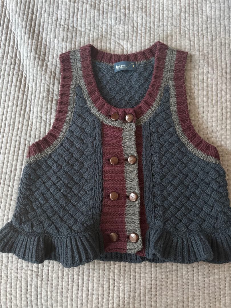 新品未使用 Kolor 25AW ニットベスト